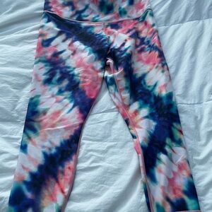 Athleta Colorful Tie-Dye Leggings